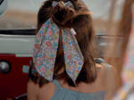 Short tail scrunchie mille et une fleurs