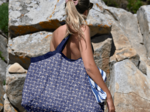 Tote bag with a zip soleil levant