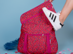 Bowling bag  pompons cerise