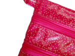 Aloïs flat pouch fuchsia pailleté