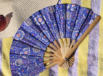Hand-held fan lavandula