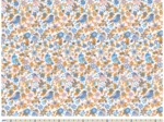 Cotton fabric ex2357 blue flower bird