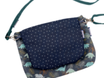 Coton clutch bag jurassic dino marine