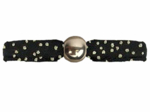Lisa fabric bracelet glitter black