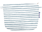 Coton clutch bag striped blue gray glitter