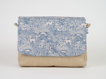Square flap of saddle bag  toile de biche