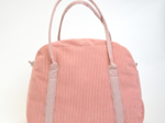 Bowling bag  blush pink corduroy