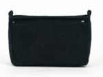 Base of shoulder bag black large corduroy