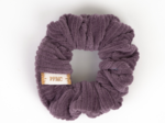 Small scrunchie plum corduroy