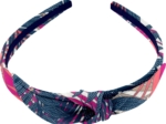 bow headband tropical fire
