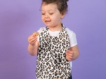 Elastic napkin child leopard