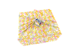 Furoshiki small 35 x 35 mimosa jaune rose