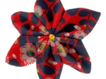 Star flower 4 hairslide vermilion foliage