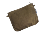 Tiny coton clutch bag copper linen