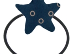 Pony-tail elastic hair star bulle bronze marine