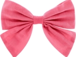 Bow tie hair slide coral