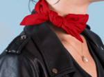 Long tail scrunchie red