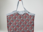 Tote bag with a zip jardin d'aurore