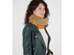 Adult Fur scarf snood caramel golden straw