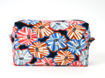 Rectangular toiletry bag anémones rayées