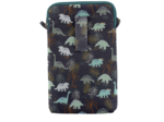 Quilted phone pocket jurassic dino marine