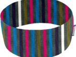 Stretch jersey headband  rayé gris fuchsia bleu c2