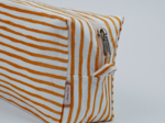 Rectangular toiletry bag rayé or blanc