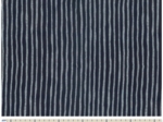 Coated fabric striped silver dark blue