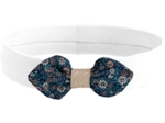 Jersey knit baby headband paquerette marine