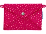 Little envelope clutch fuchsia gold star