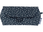 Glasses case silver star jeans