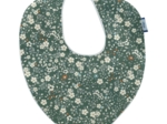 bandana bib fleuri kaki