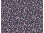 Cotton fabric ex2663 navy peps flower