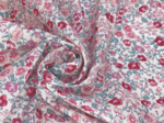 Cotton veil fabric rose grenadine