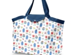 Tote bag with a zip petits monstres