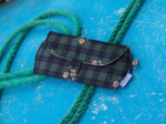 Glasses case tartan fleuri