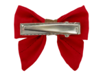 Mini bow tie clip rouge foncé
