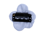 Mini Flower petal hair slide oxford blue