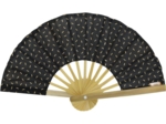 Hand-held fan golden straw