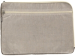 15 inch laptop sleeve silver linen