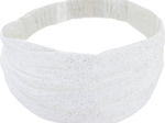 Headscarf headband- child size white sequined