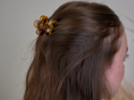 Small Flower Hair Clip leopard
