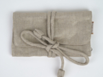Jewelry pouch golden linen