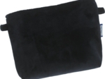 Tiny coton clutch bag navy velvet