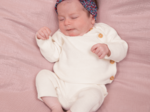 Jersey knit baby headband romance fleurie