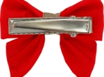 Mini bow tie clip red