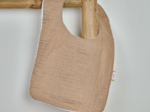 Bib - Baby size gaze pailletée camel