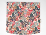 Square flap of saddle bag  cerise en fleur