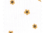 Cotton Fabric ex2517  white buttercup double gauze