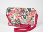 Coton clutch bag cerise en fleur